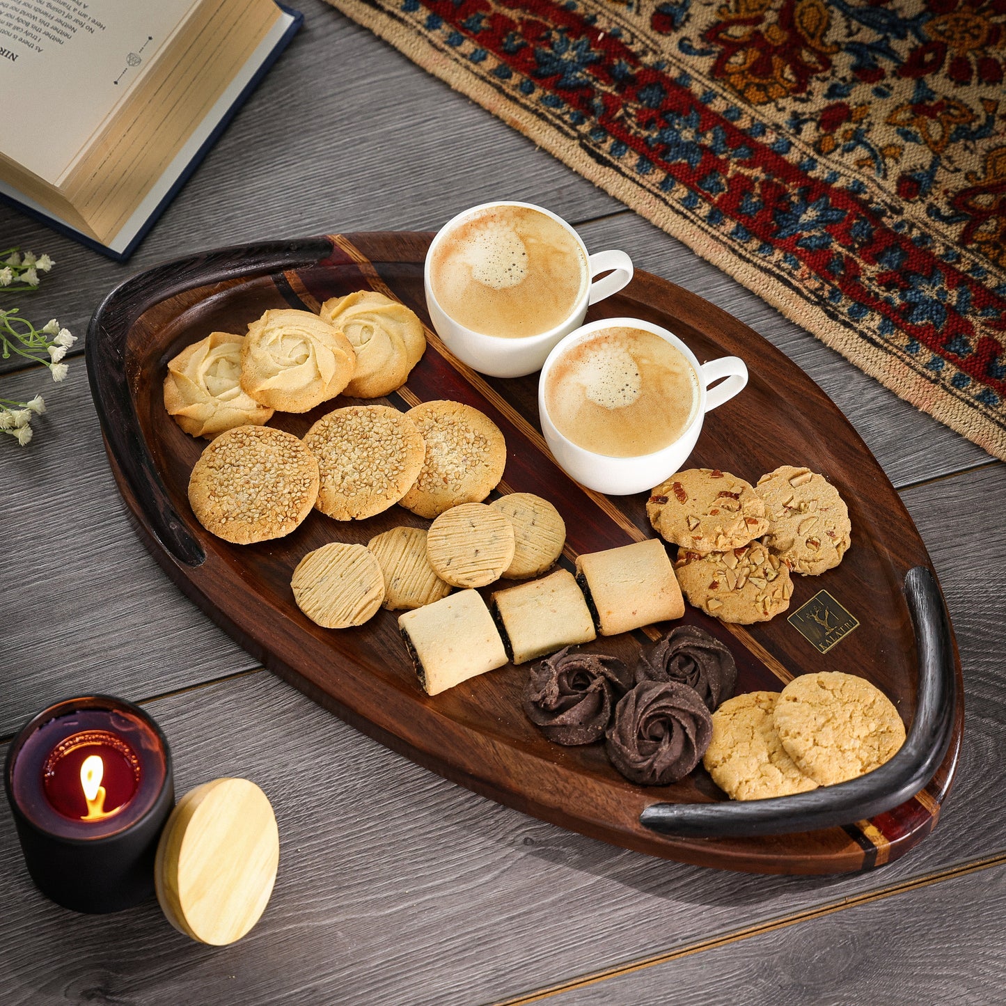 Harborline Collection Wooden Serving Tray