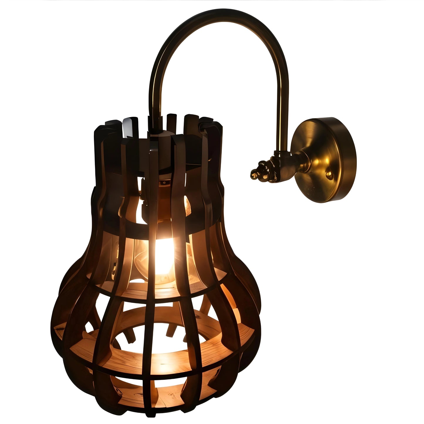 Glowing Cage Wall Light