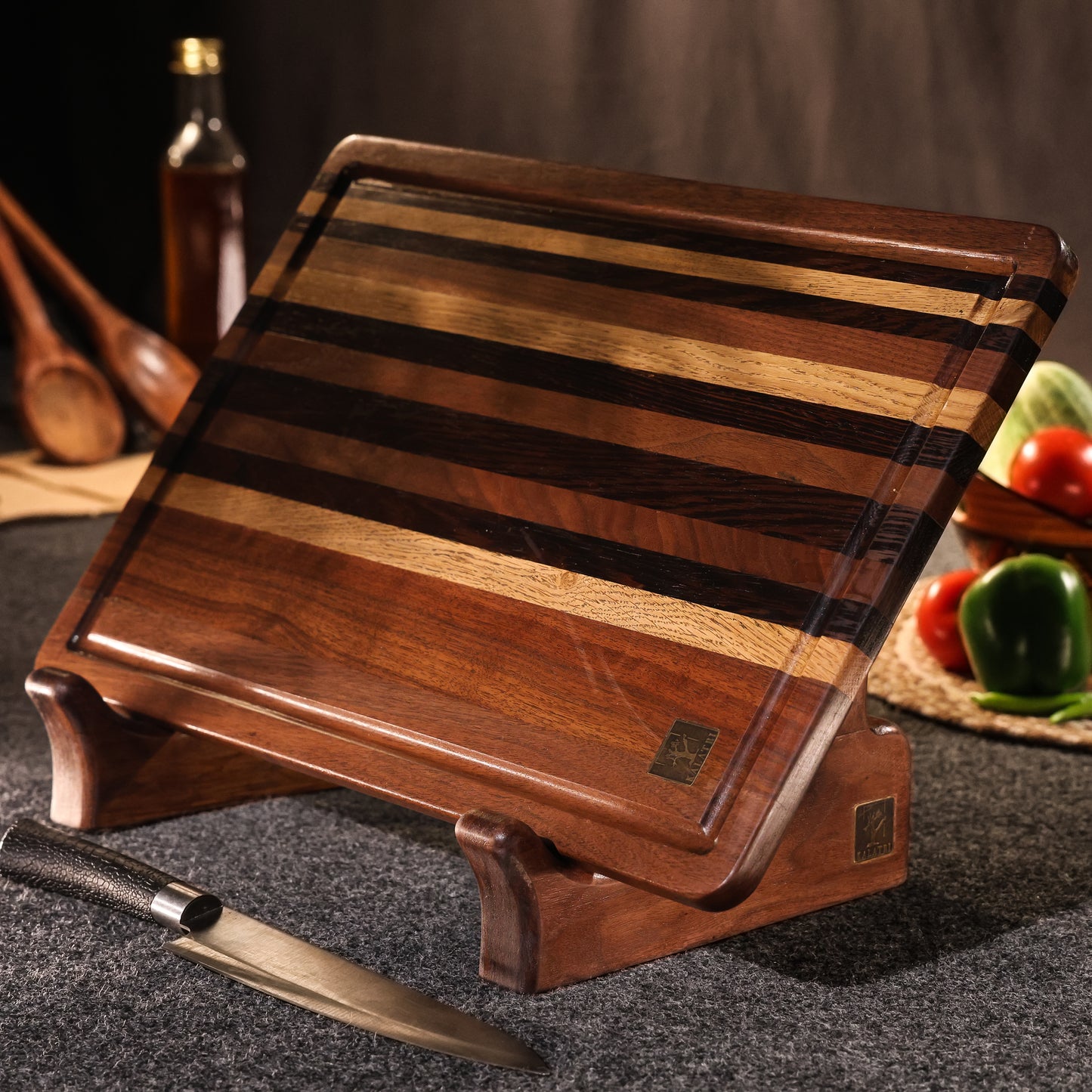 Brass Feet Chopping Board