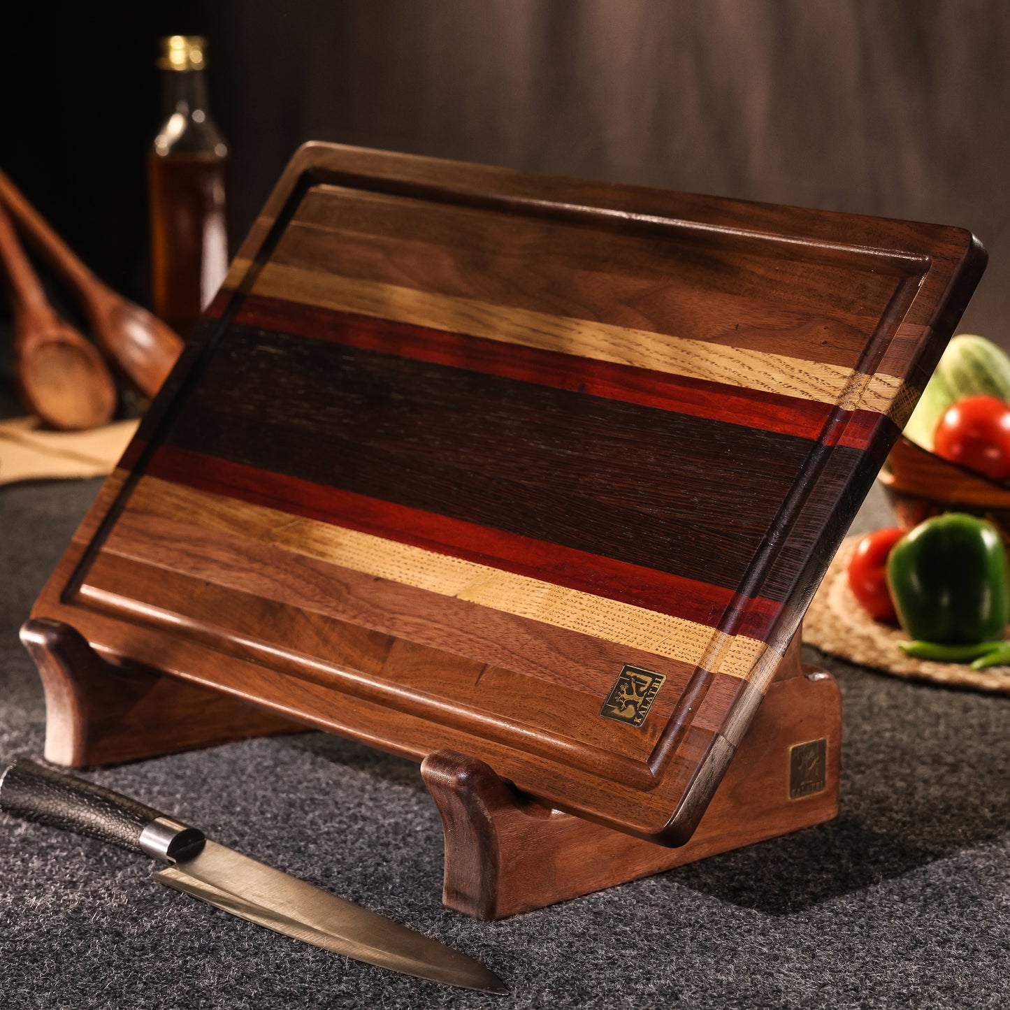 Brass Feet Chopping Board