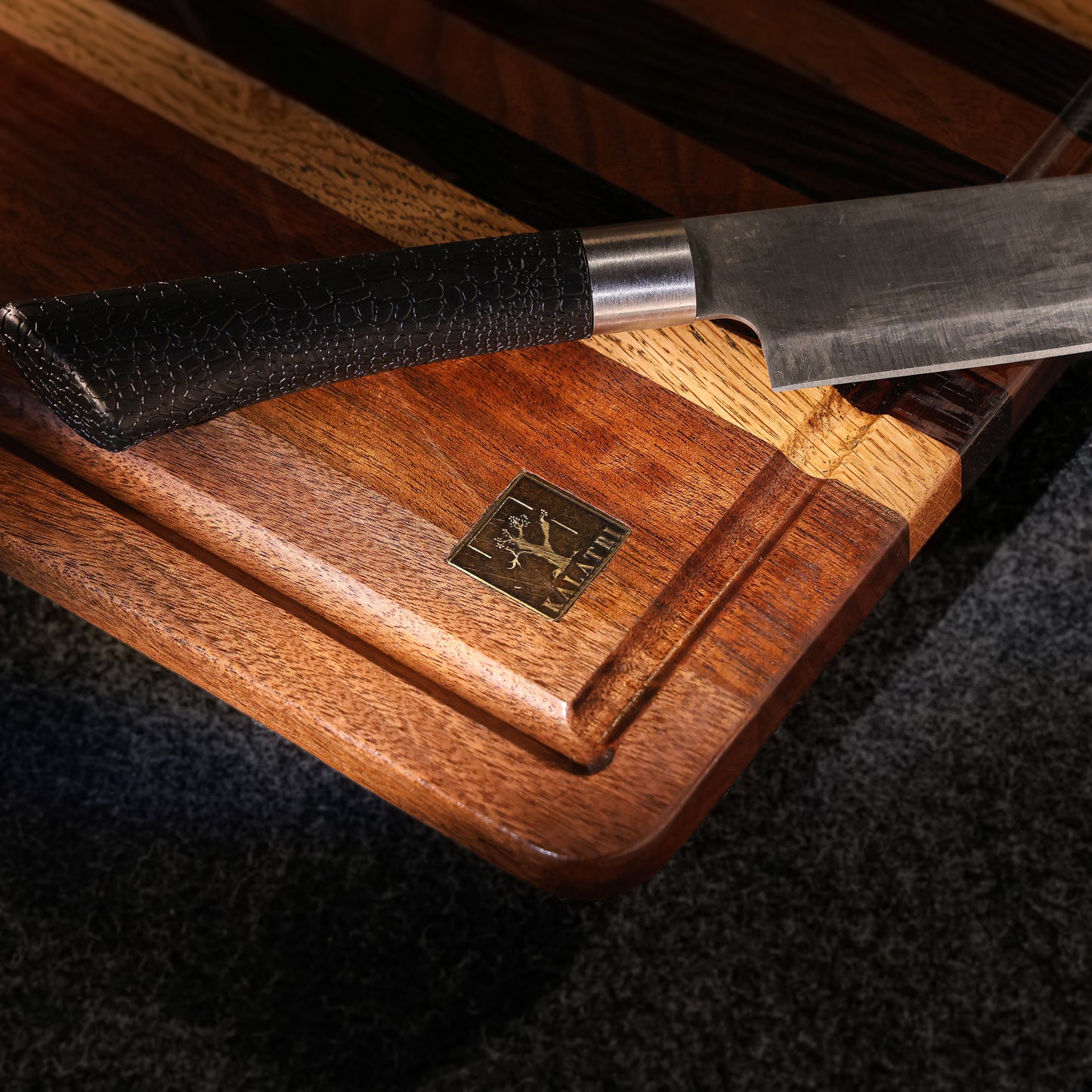 Brass Feet Chopping Board