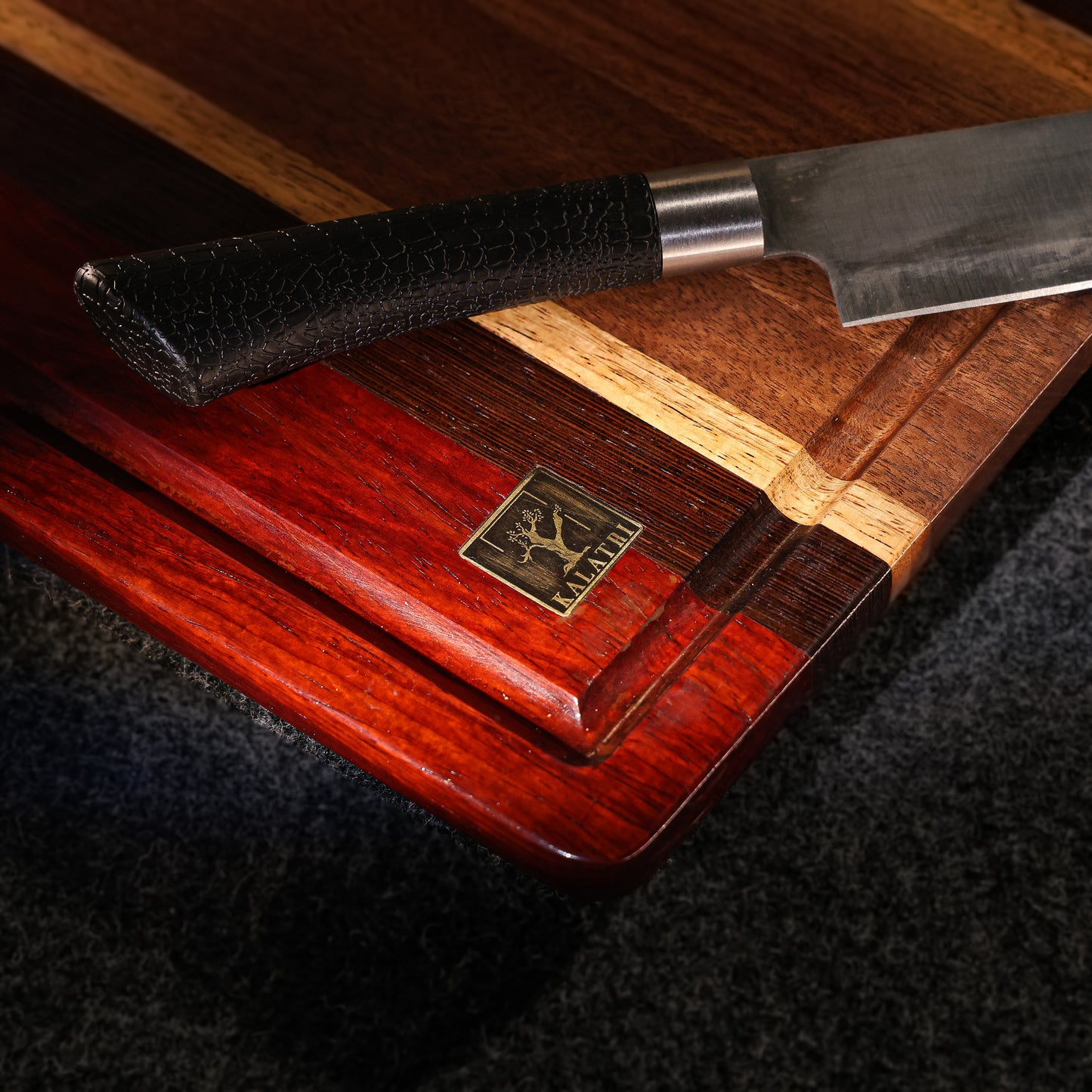 Chopping Board Brass Feet
