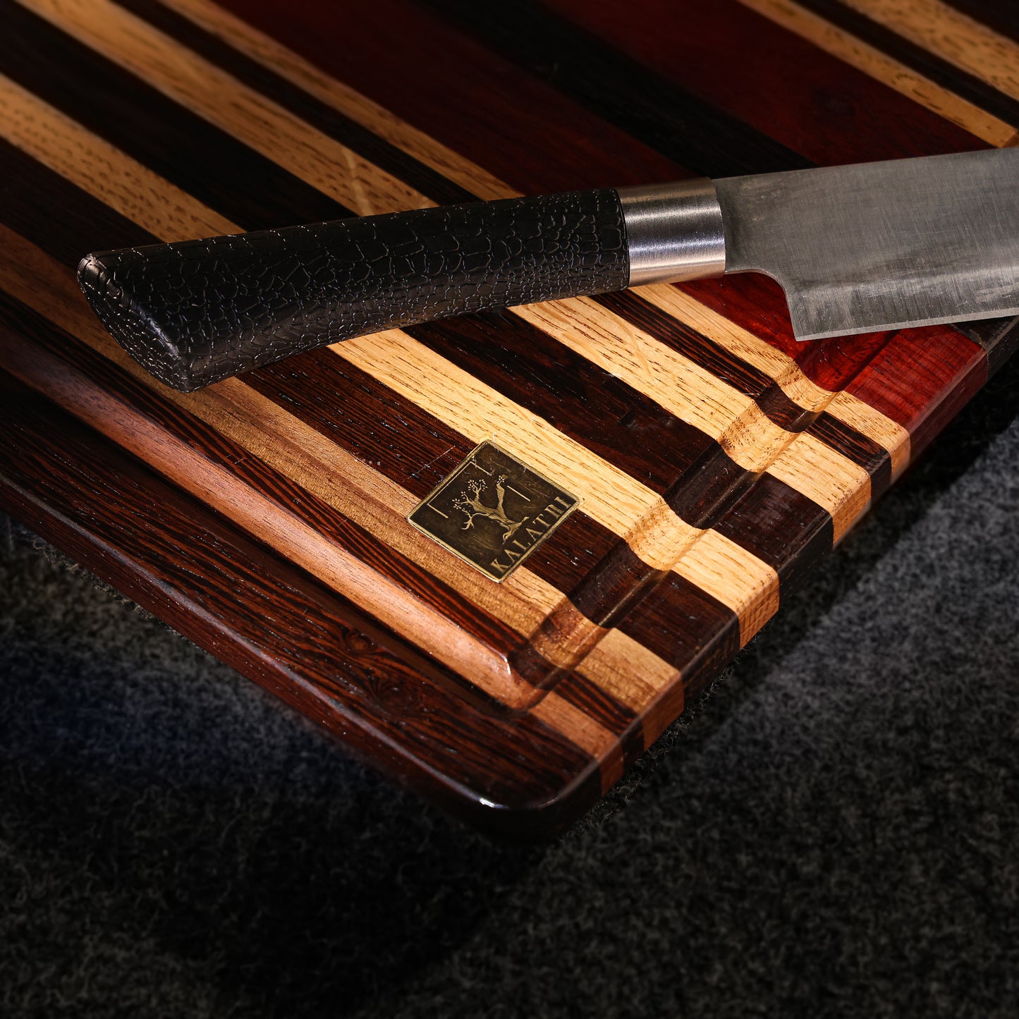 Chopping Board Brass Feet