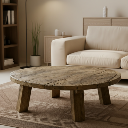 AVERY  Rustic American Oakwood Coffee Table