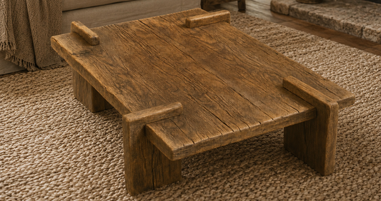 Auren Rustic American White Oak Coffee Table