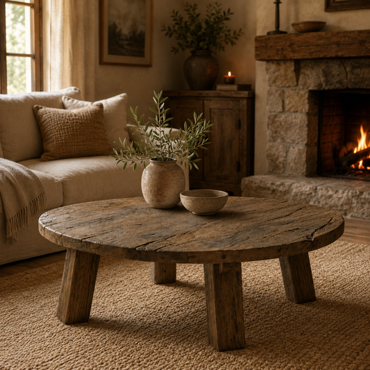 Avery  Rustic American Oakwood Coffee Table