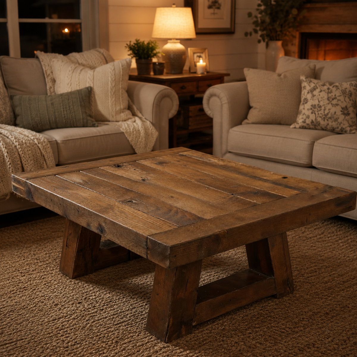Aston Rustic American Oakwood Coffee Table
