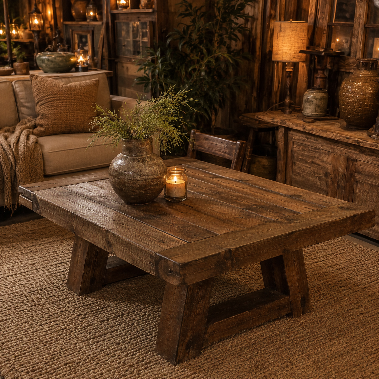 Aston Rustic American Oakwood Coffee Table