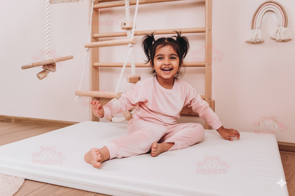 Swedish Ladder with Soft Play Blocks – Montessori Indoor Climbing Gym