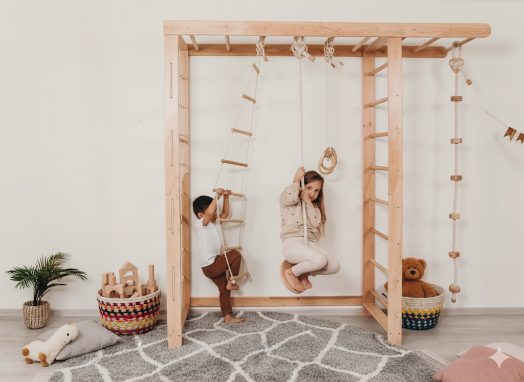 Montessori-inspired Swedish Ladder gym