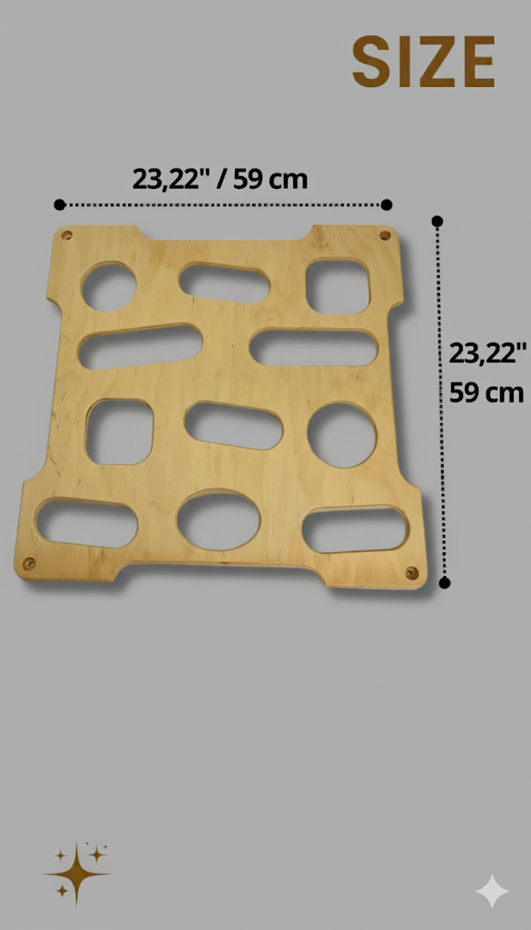 Wooden Indoor Climbing Wall – Montessori Inspired Active Play Gym
