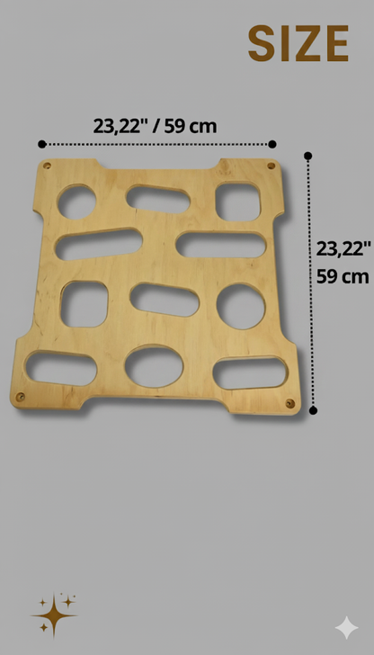 Wooden Indoor Climbing Wall – Montessori Inspired Active Play Gym