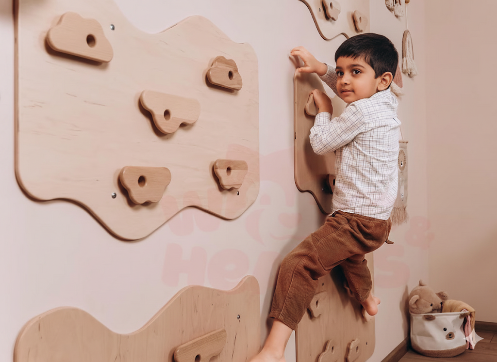 Toddler Rock Wall Climbing Panels – Montessori Indoor Adventure