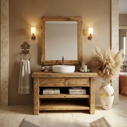 ALCOTT  Rustic American Oakwood Bathroom Vanity