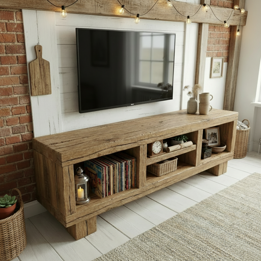 Aurelian  Rustic American Oakwood TV Stand