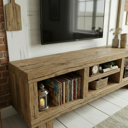 AURELIAN  Rustic American Oakwood TV Stand