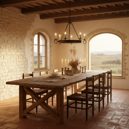 Ambrose 40mm Heritage Plank Dining Table