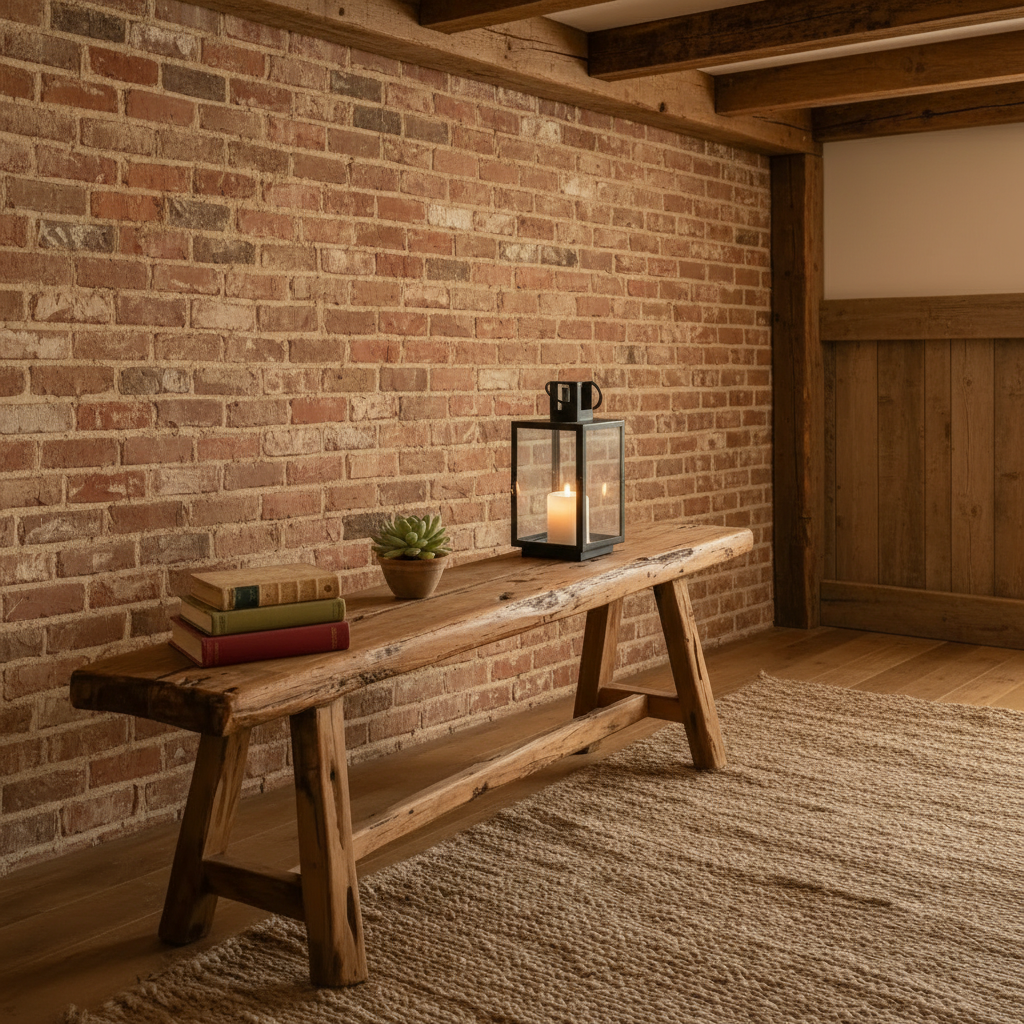 ARVID 45mm Solid Ash Wood Bench