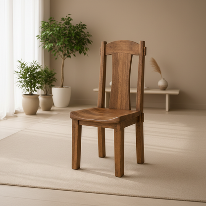 AKSEL Handcrafted Solid Wood Chair