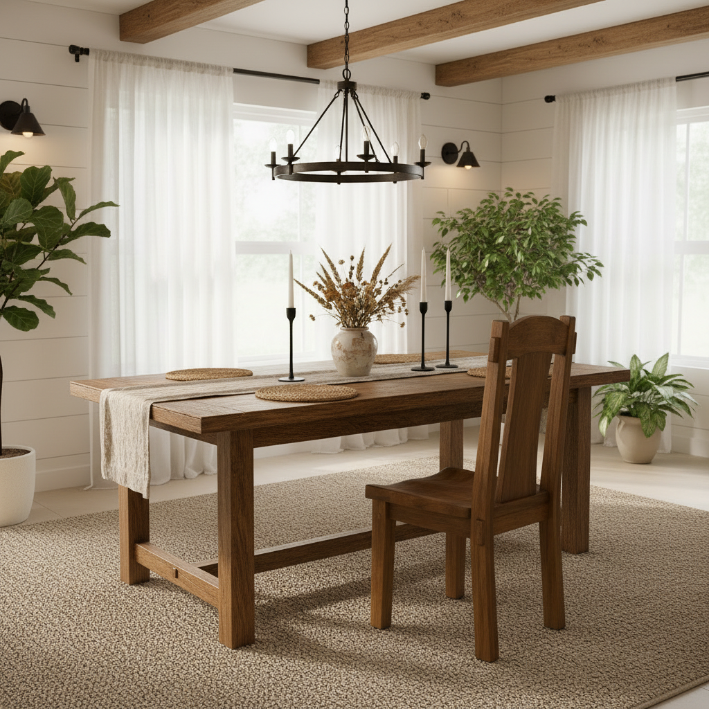 AKSEL Handcrafted Solid Wood Chair