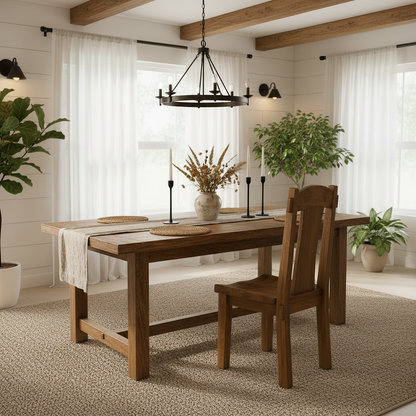AKSEL Handcrafted Solid Wood Chair