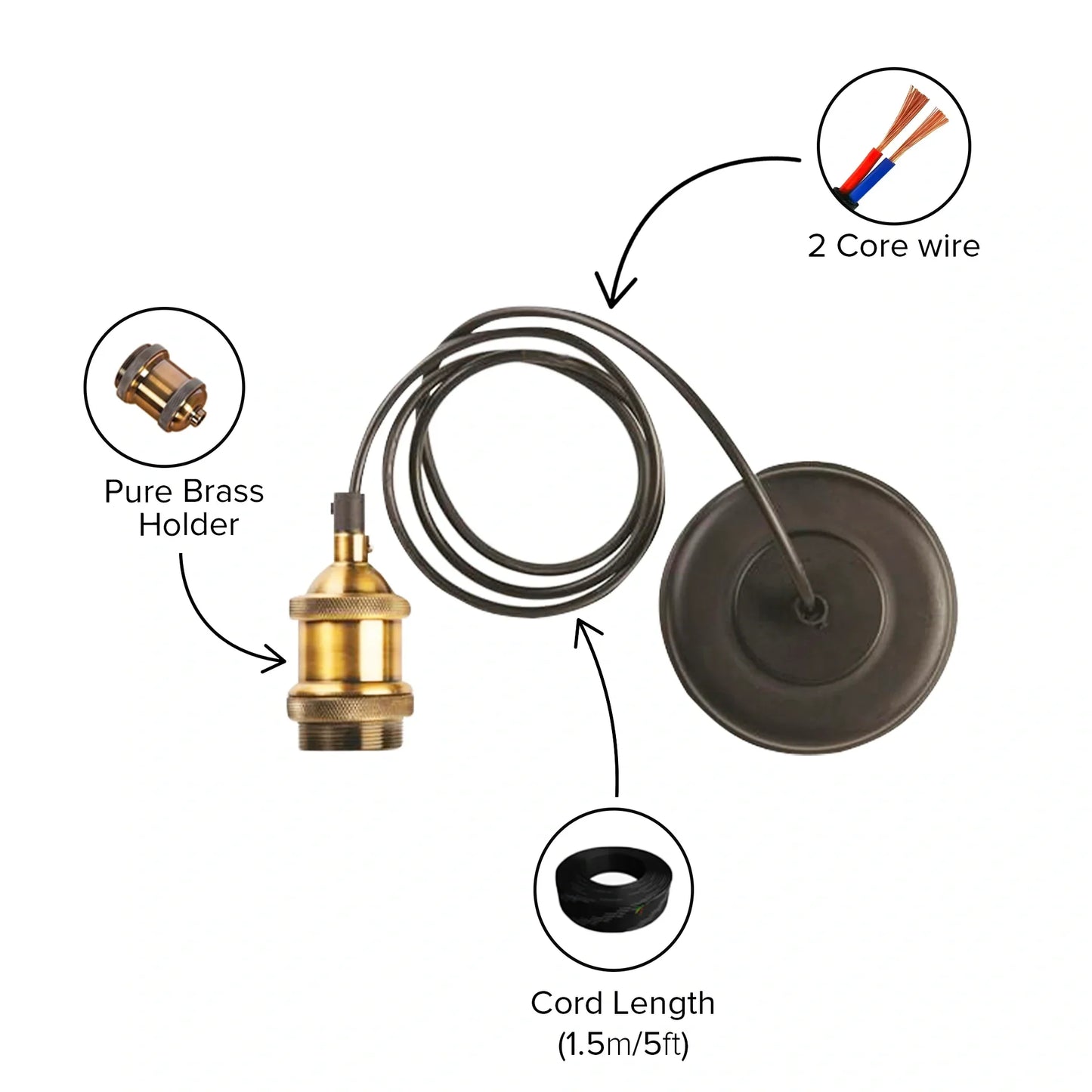 Dome Wooden Pendant Lamp