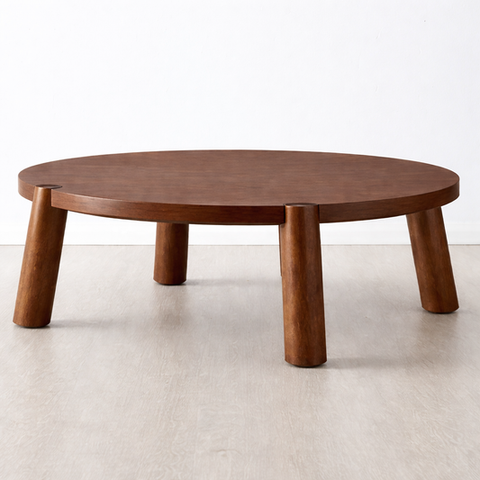 PureForm Round Wooden Coffee Table