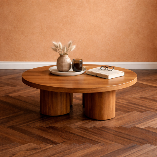 Oakwood Column Coffee Table