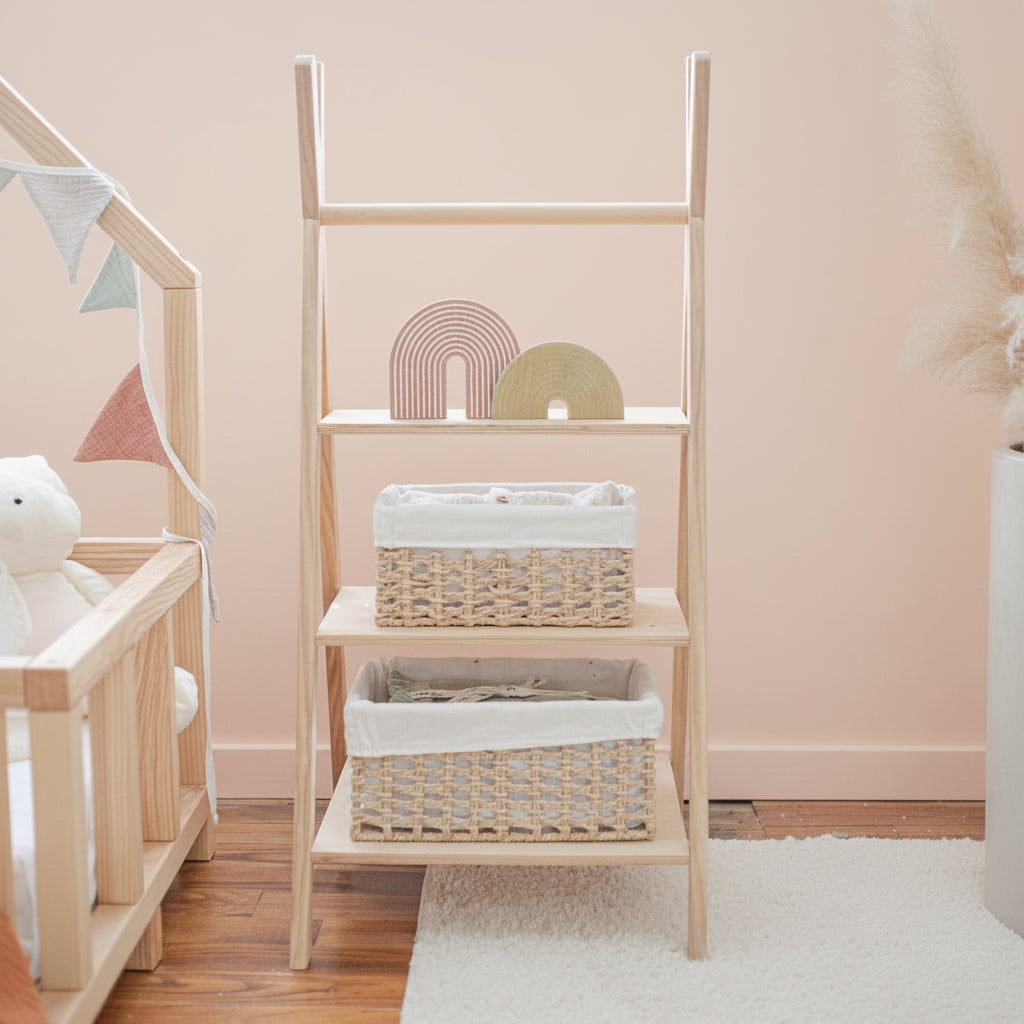 Montessori Wooden Scandinavian  Wardrobe & Storage Unit