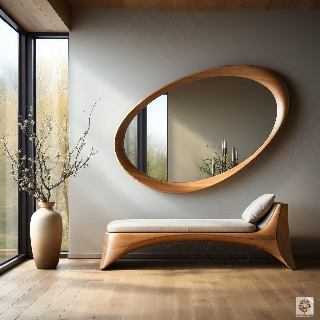 The Horizon Oval Mirror